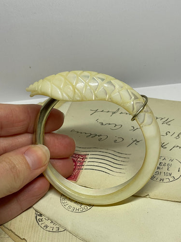 Mother of Pearl Sterling Snake Bracelet Bloomers and Frocks